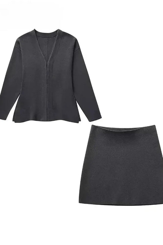 Leni - Tailored Blazer & Skirt Two-Piece Set