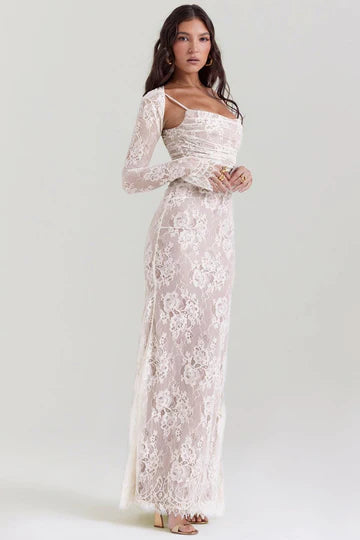 Louna - Floral Lace Maxi Dress