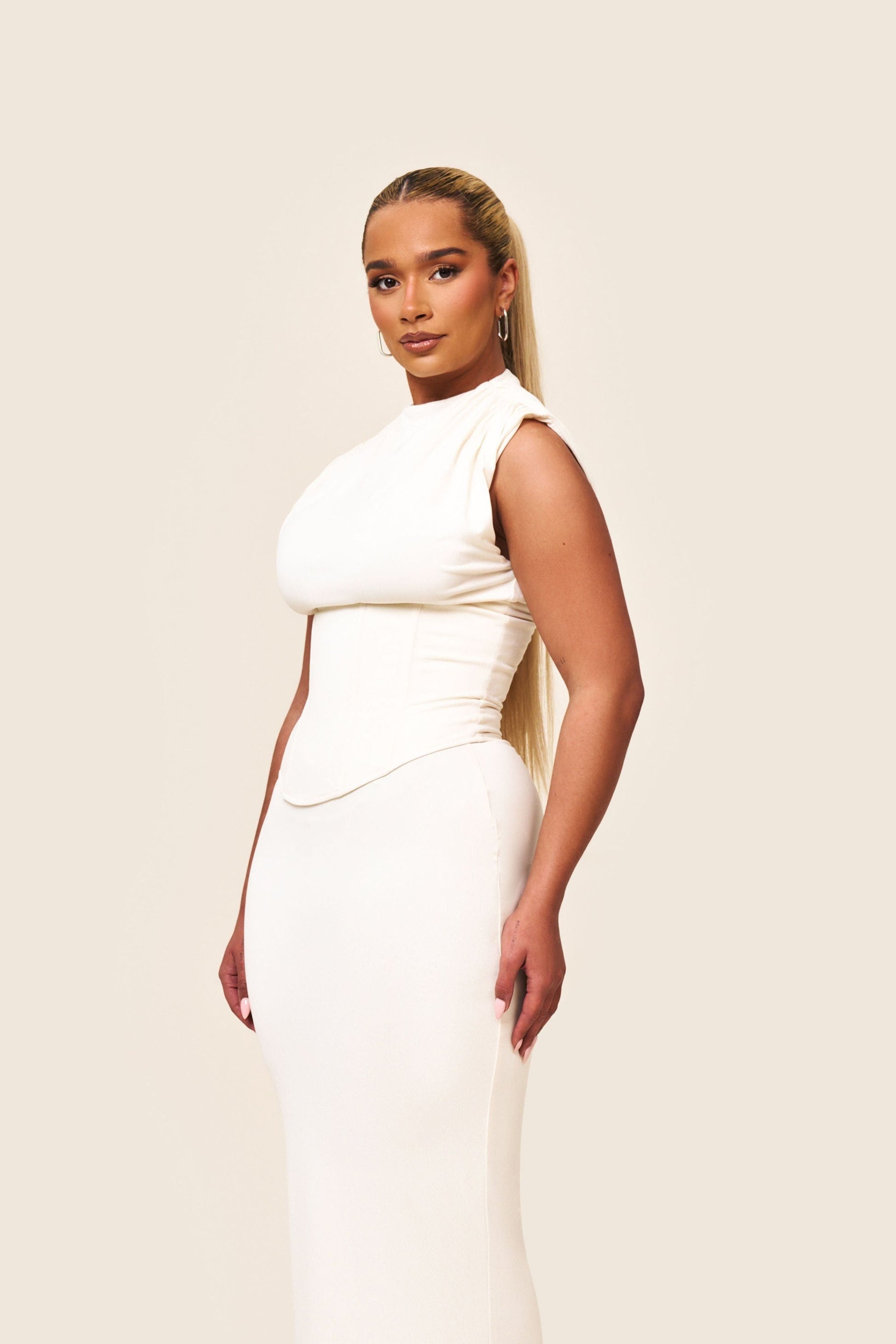 Sandra Maxi in Cream