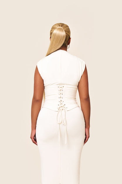 Sandra Maxi in Cream