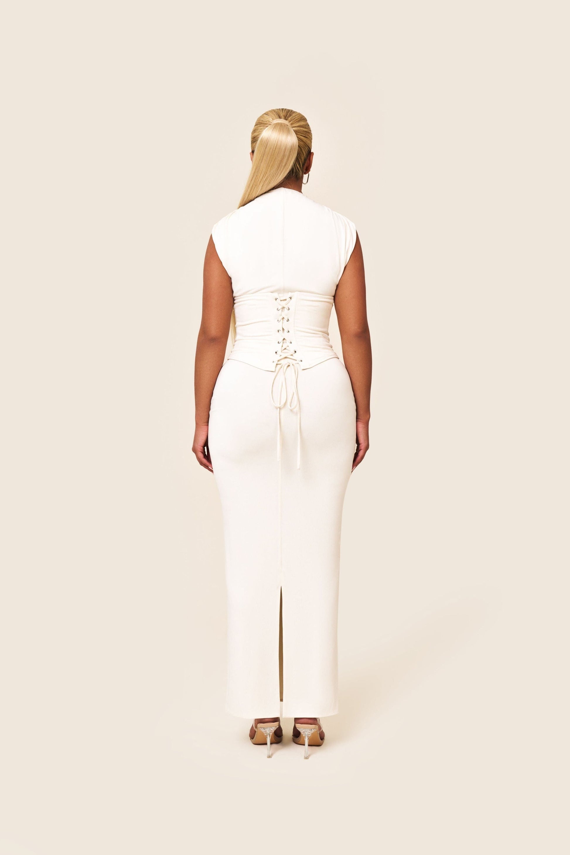 Sandra Maxi in Cream