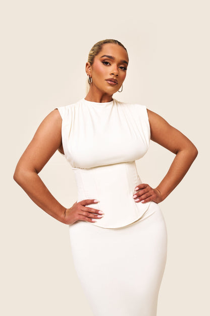 Sandra Maxi in Cream