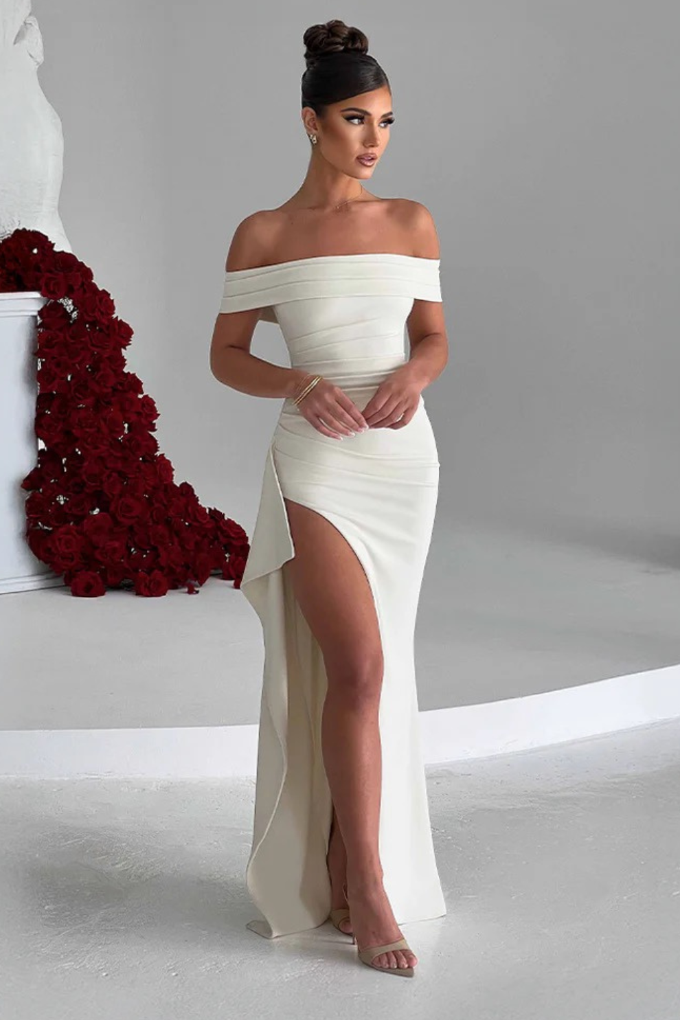 Alexander Saint Sculptée deLuxe Maxi Dress