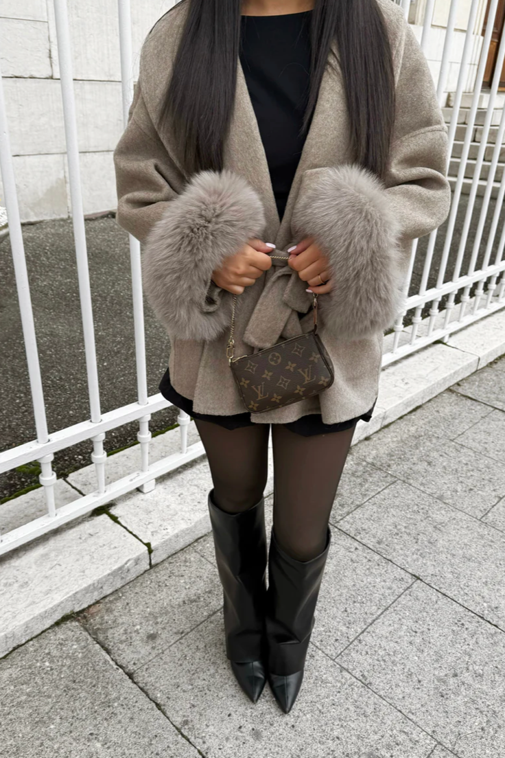 Ellie | Woolcoat With Fur
