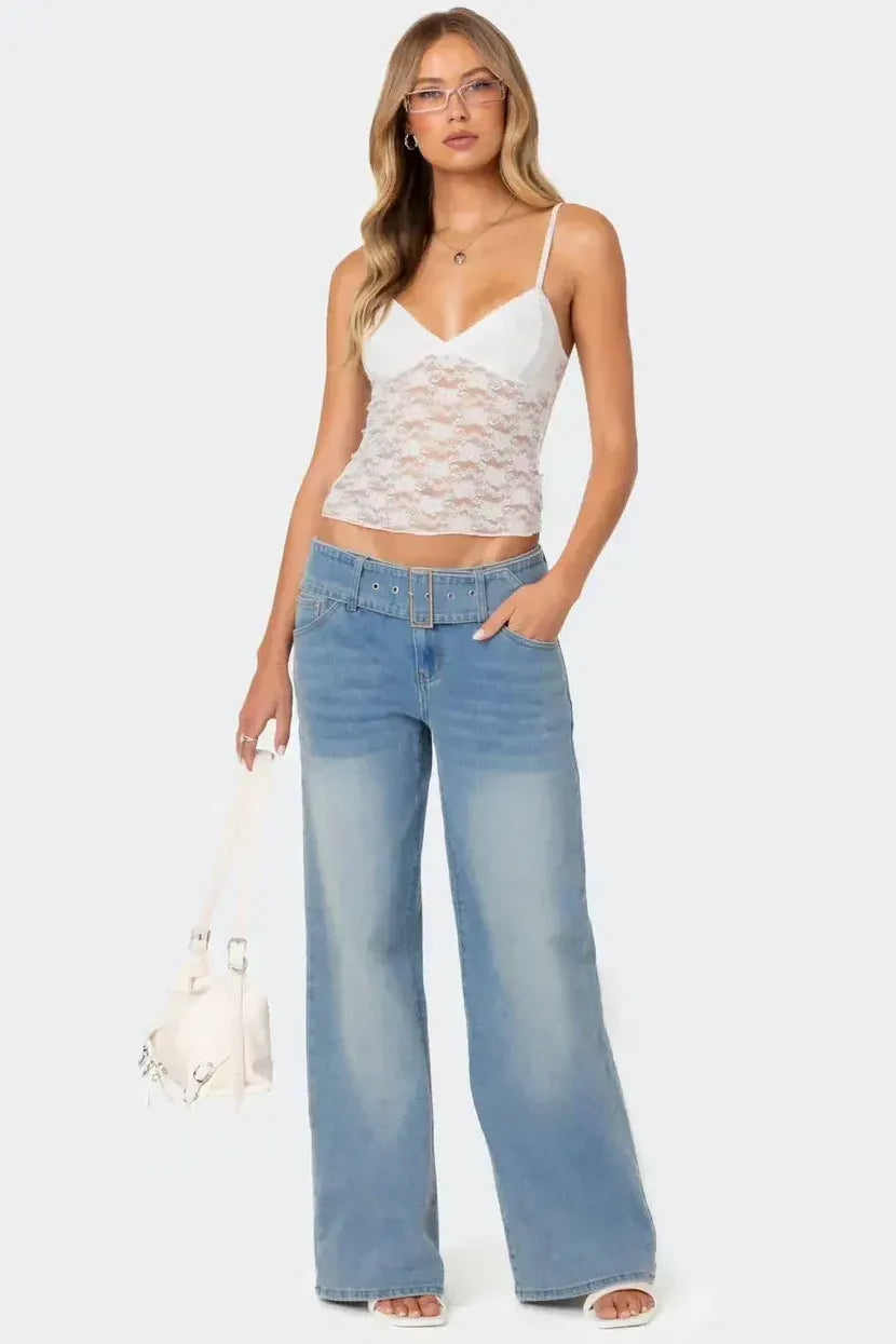 Azalea - Sheer Lace Top