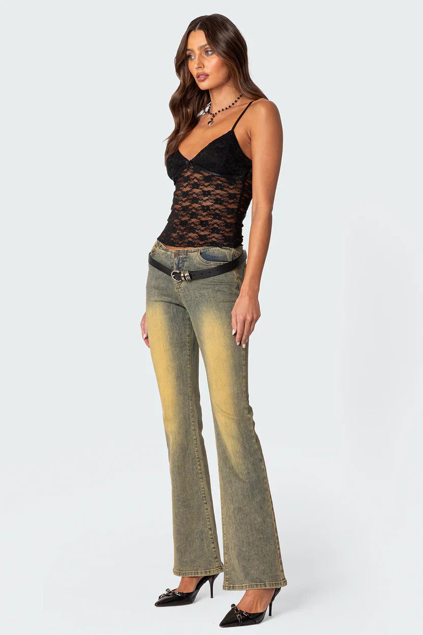 Azalea - Sheer Lace Top