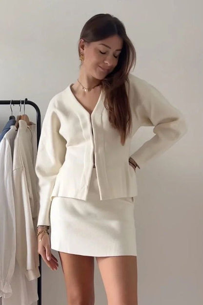 Leni - Tailored Blazer & Skirt Two-Piece Set