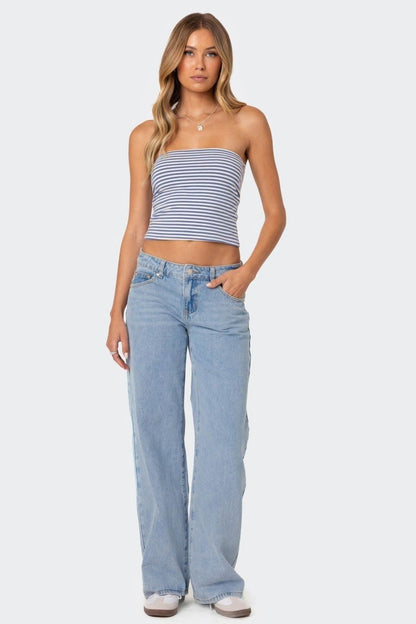 Raelynn | Washed Low Rise Jeans