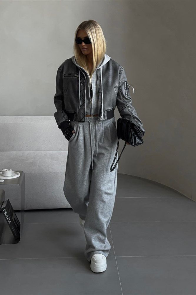 Amelia Cropped Hoodie Set