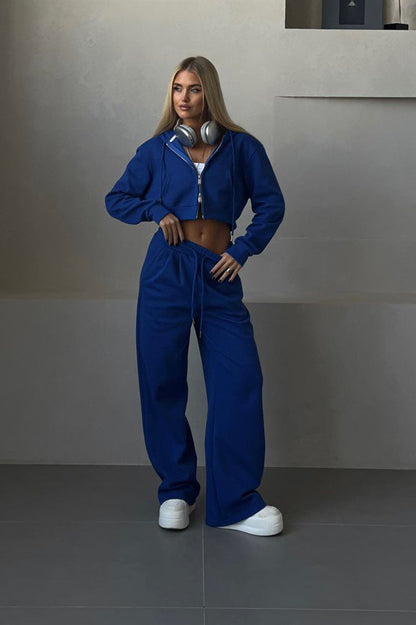 Amelia Cropped Hoodie Set
