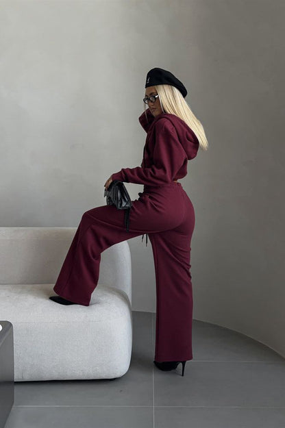 Amelia Cropped Hoodie Set