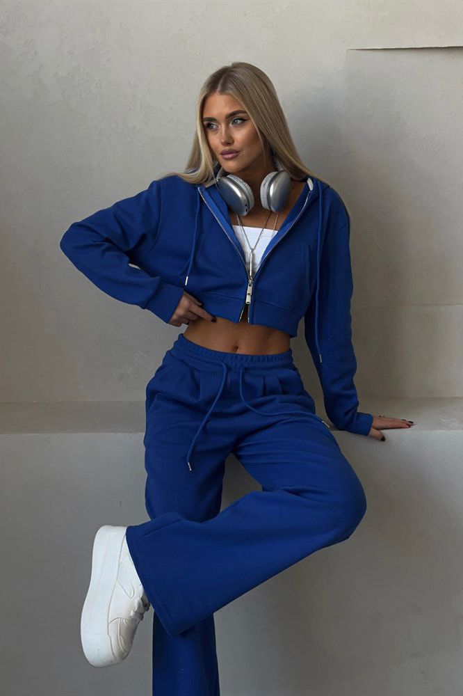 Amelia Cropped Hoodie Set