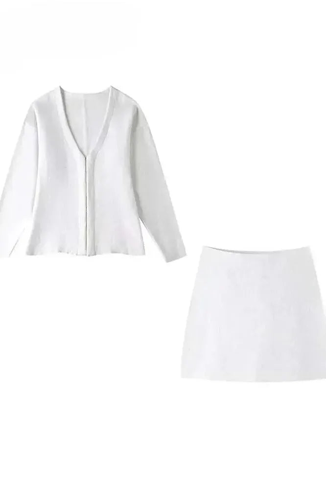 Leni - Tailored Blazer & Skirt Two-Piece Set
