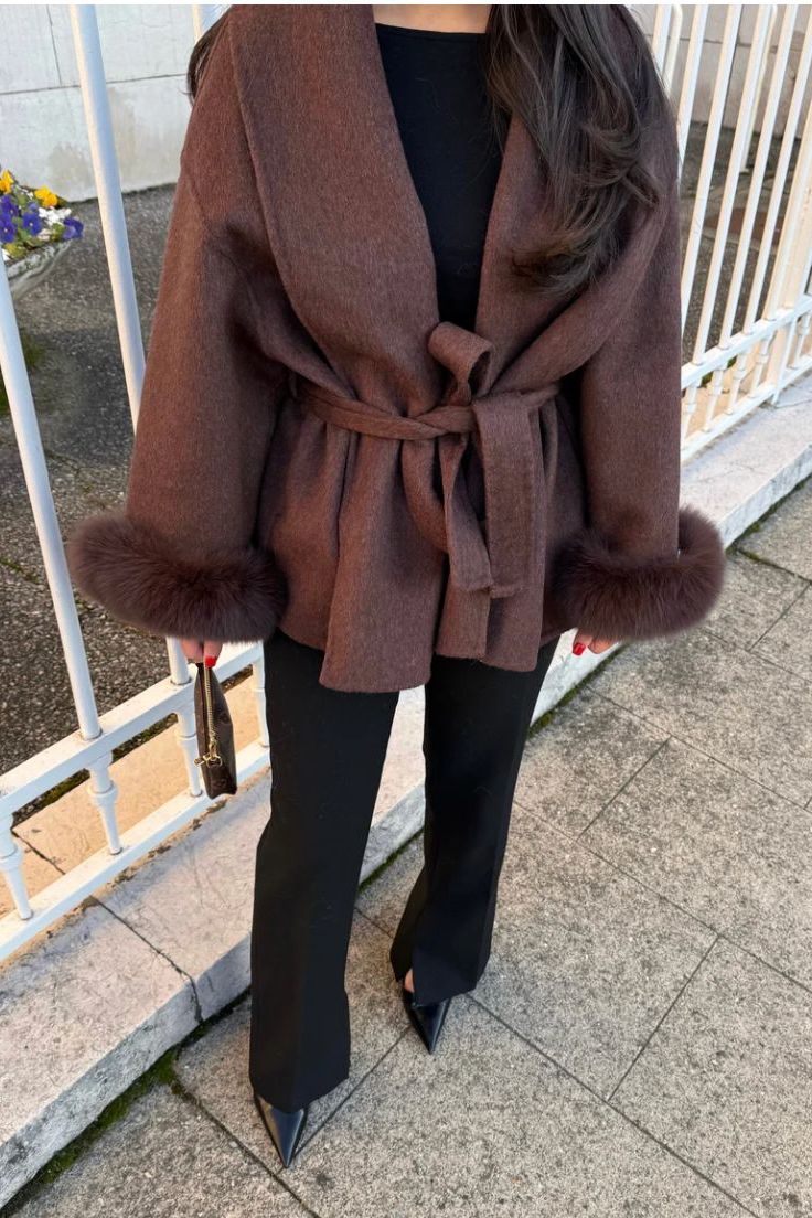 Ellie | Woolcoat With Fur