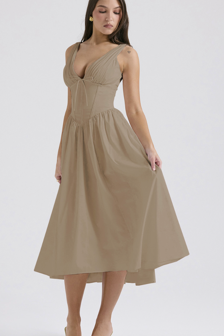 Gabriella - Corset Midi Dress